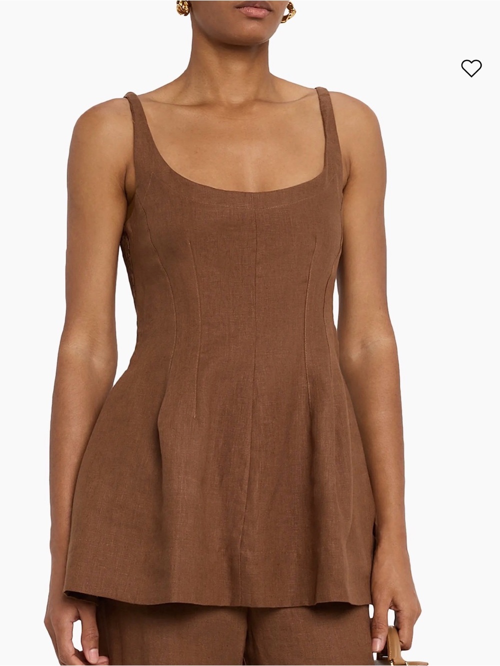 Faithfull the Brand Syna top in Clay NWT